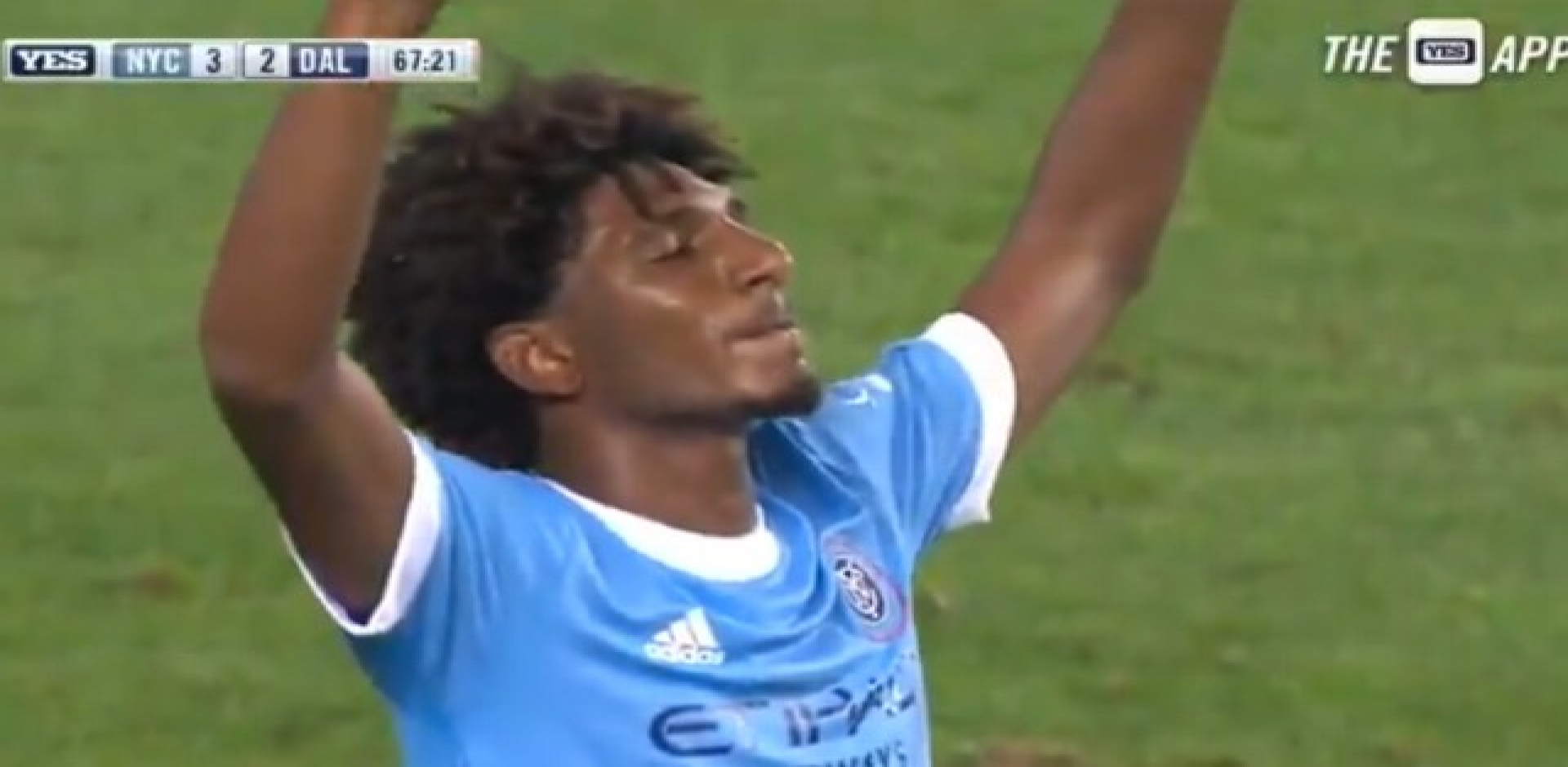 Talles Magno marca pela primeira vez com a camisa do New York City